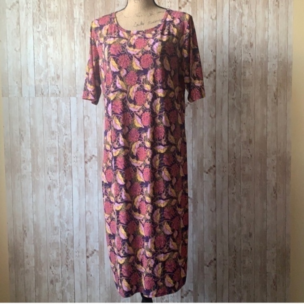 LulaRoe Floral Julia A-Line Dress